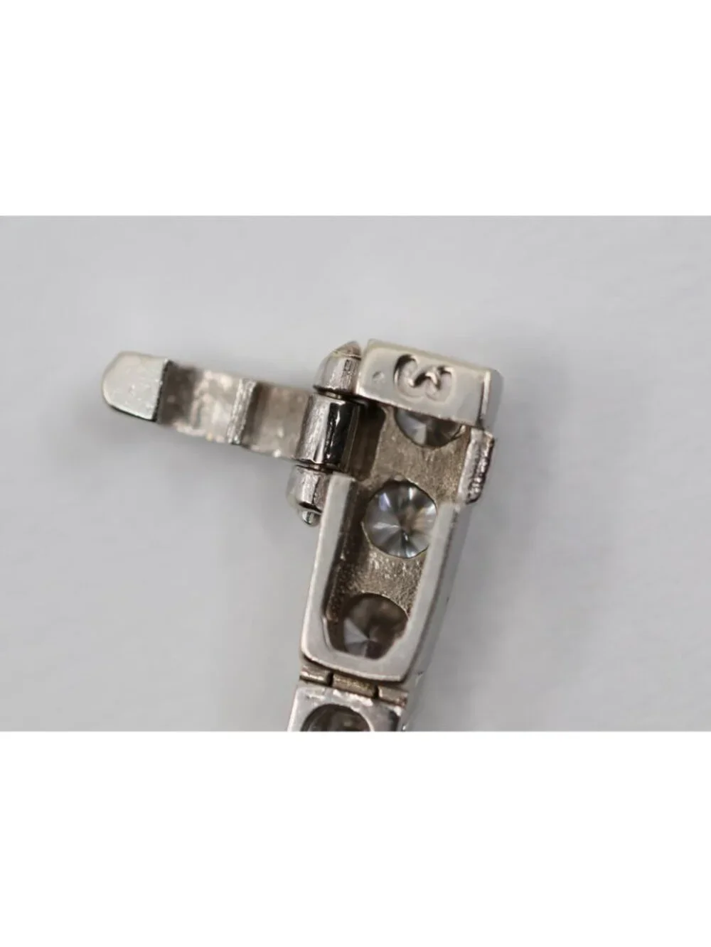 14K Solid White Gold Designer Round Cut Diamond Tennis Link Bracelet - 7